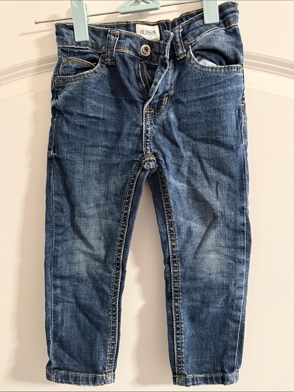 Hudson Jeans Boys' Dark Blue Slim Straight Jeans